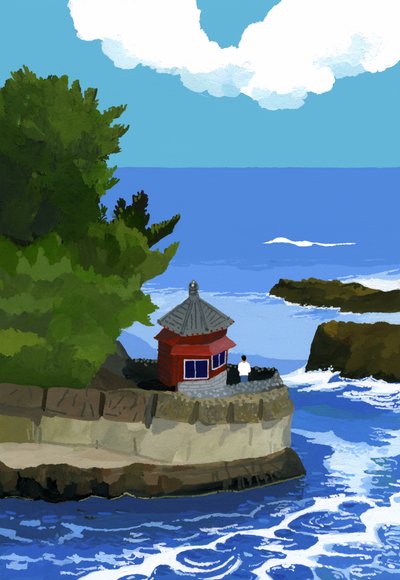 Residenza di Tenshin Okakura, Izura Rokkakudo da Hiroyuki Izutsu