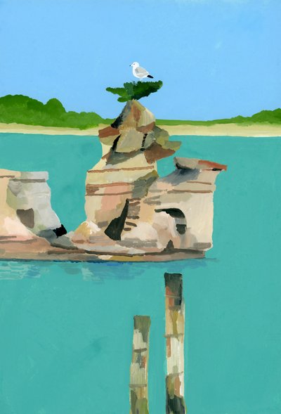 Gabbiano a riposo da Hiroyuki Izutsu