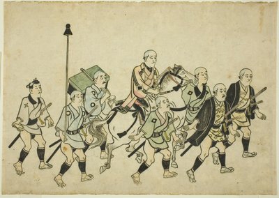 Processione di un Daimyo da Hishikawa Moronobu
