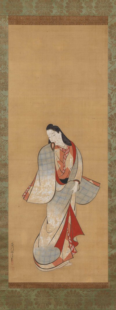 Bellezza in piedi da Hishikawa Moronobu