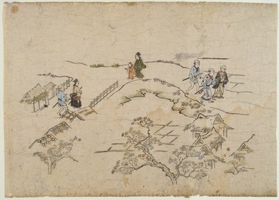 Yoshiwara no Tei, c.1680 da Hishikawa Moronobu