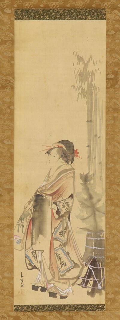 Ragazza che gioca a volano da Hishikawa Sori
