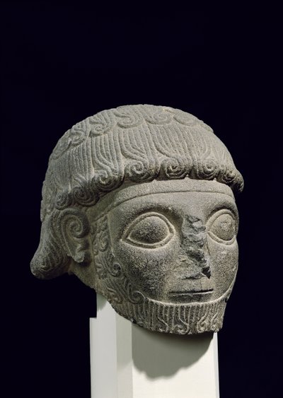 Testa di un dio, da Barak in Turchia, XVIII-XVII secolo a.C. da Hittite