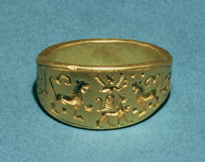 Anello con iscrizione in geroglifico 