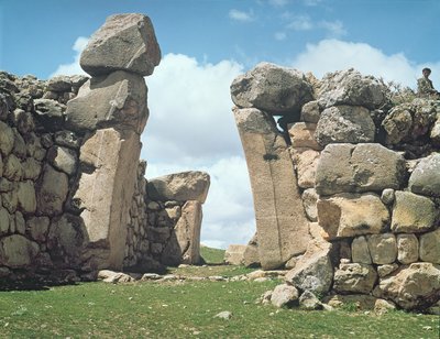 La Porta del Re dalle mura di Hattusas da Hittite
