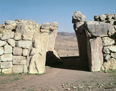 La Porta del Re dalle mura di Hattusas da Hittite