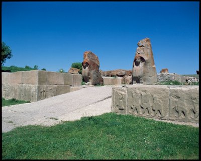 Veduta della Porta della Sfinge da Hittite Hittite