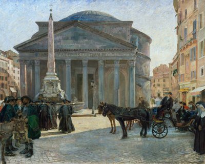 Da Piazza del Pantheon a Roma da Hjalmer Eilif Emanuel Peterssen