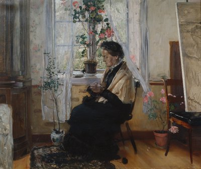 Ritratto della madre da Hjalmer Eilif Emanuel Peterssen