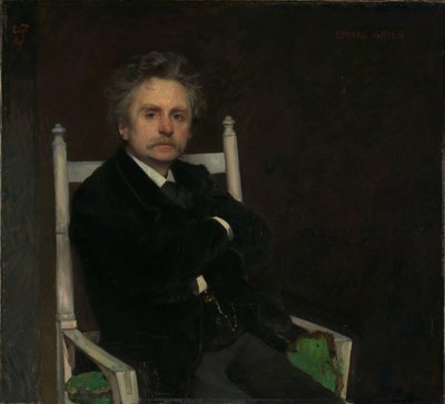 Ritratto del compositore Edvard Grieg da Hjalmer Eilif Emanuel Peterssen