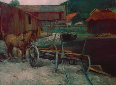 Baia di Sandvik da Hjalmer Eilif Emanuel Peterssen