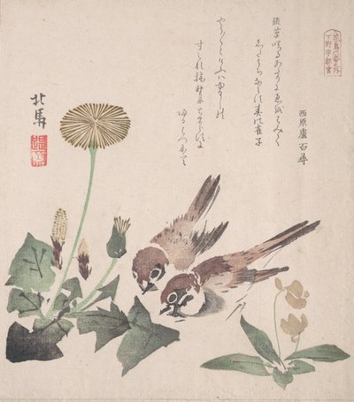 Collezione Pioggia di Primavera Harusame shu, vol. 3: Passeri e Denti di Leone da Hokuba