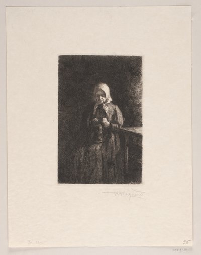 Vecchia donna da Holger Valdemar Rasmussen Magaard