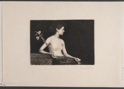 Ragazza con giglio da Holger Valdemar Rasmussen Magaard