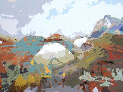 Paesaggio oscuro - 12, 2024 (olio su tela) da Holly Boruck