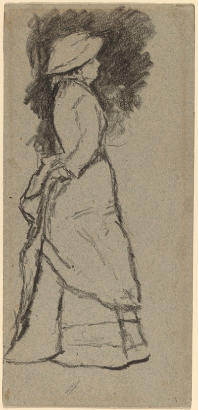 Donna in piedi di profilo da Homer Dodge Martin