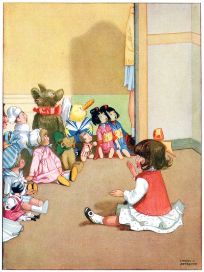 Dorothy racconta una storia ai bambini, illustrazione da 