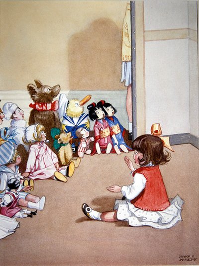 Dorothy racconta una storia ai bambini da Honor Charlotte Appleton