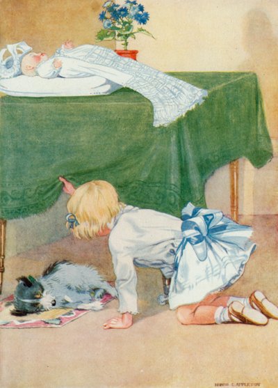 Illustrazione per il compleanno di Josephine (litografia a colori) da Honor Charlotte Appleton