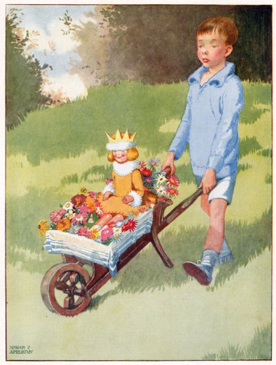 La Principessa Celandine arrivò in una carrozza sontuosa, illustrazione da 