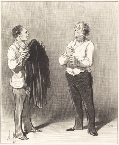 (Le Domestique) - Monsieur ferait bien... da Honoré Daumier