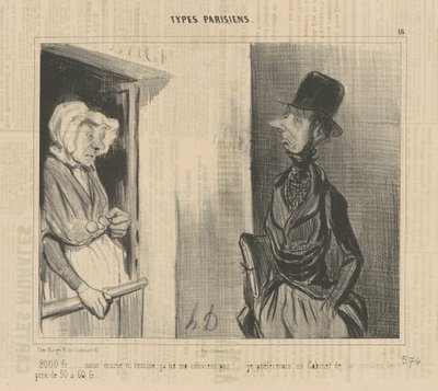 2.000 fr...senza scuderia...non mi va bene! da Honoré Daumier