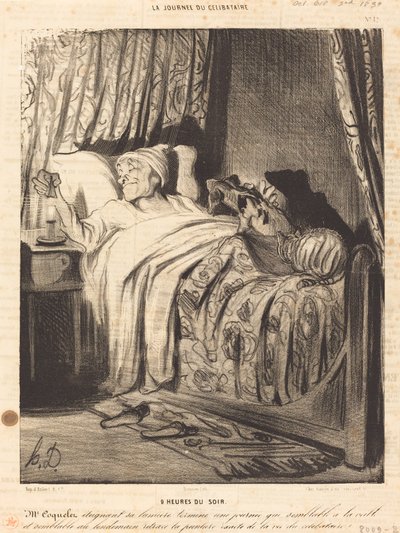 9 ore di sera da Honoré Daumier
