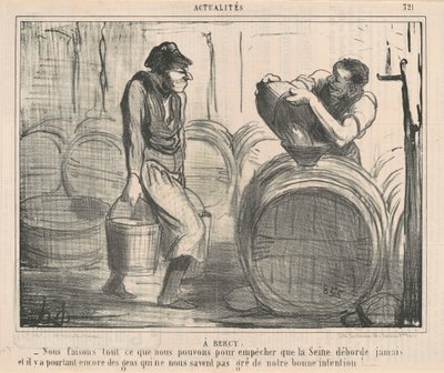 A Bercy: Nous faisons ... ce que nous pouvons ... da Honoré Daumier