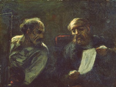 Una discussione nello studio, 1852-55 da Honoré Daumier