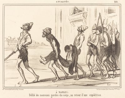 A Napoli: Sfilata delle... guardie del corpo... da Honoré Daumier