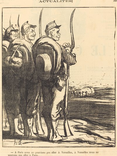 A Parigi non potevamo... andare a Versailles... da Honoré Daumier
