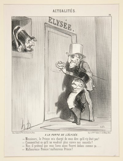 Alla porta di l da Honoré Daumier