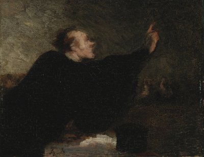 Un avvocato in tribunale da Honoré Daumier