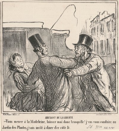 Abusant de la liberté da Honoré Daumier