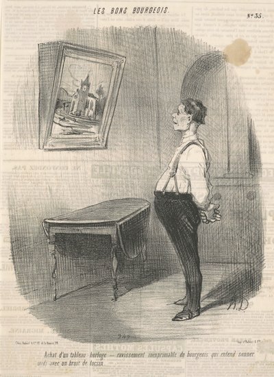 Acquisto di un quadro orologio da Honoré Daumier