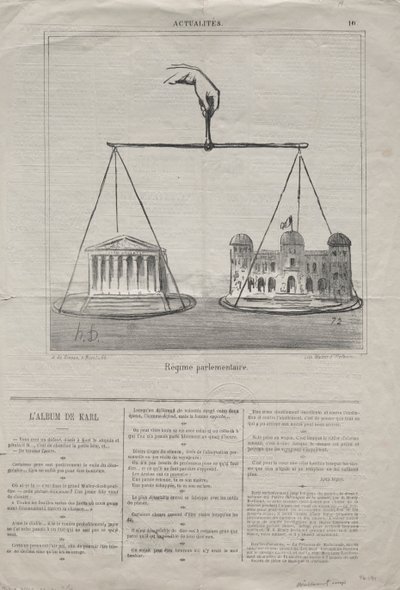 Attualità (No. 10): Regime Parlamentare da Honoré Daumier