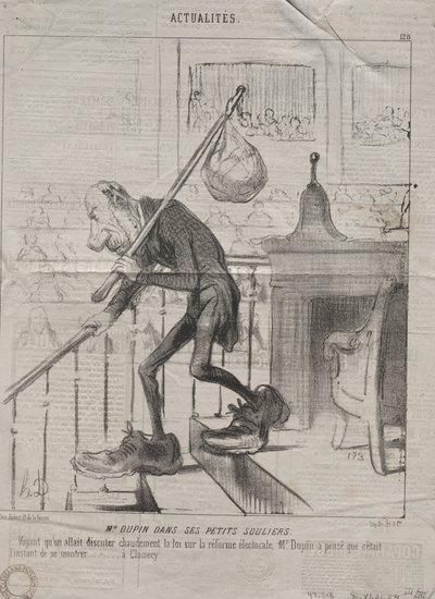 Attualità (n. 128): Il signor Dupin nelle sue piccole scarpe da Honoré Daumier