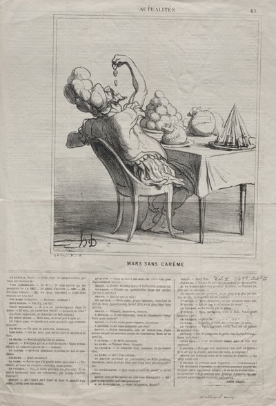 Attualità (No. 43): Marzo senza Quaresima da Honoré Daumier