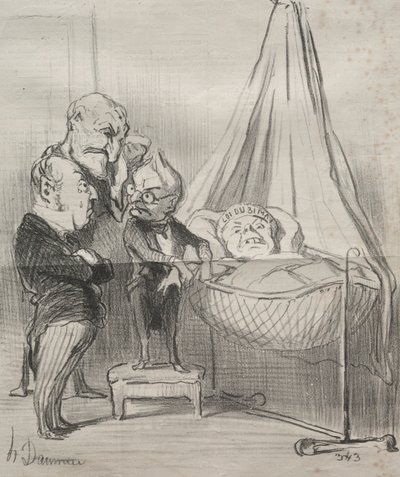 Attualità: Decisamente, è molto malata!..., 1851 da Honoré Daumier