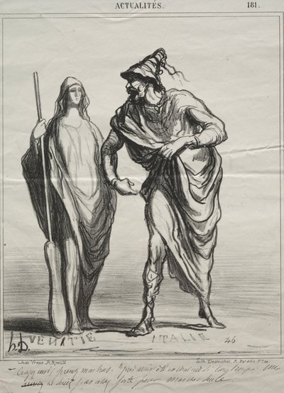 Attualità, tavola 181: Cosa mi prendi per! Prendi il mio braccio da Honoré Daumier
