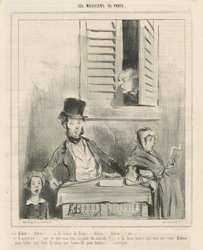 Addio! ... Alla grazia di Dio ... da Honoré Daumier