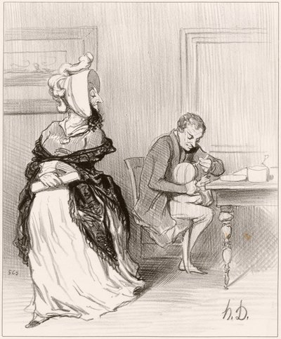 Addio, mio caro, vado dai miei editori... da Honoré Daumier