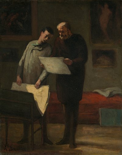 Consiglio a un Giovane Artista da Honoré Daumier