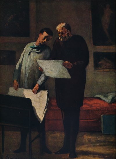 Consiglio a un giovane artista, 1865-1868 da Honoré Daumier