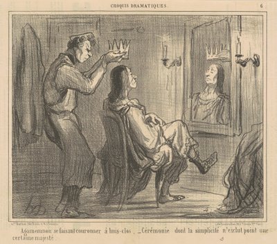 Agamennone si fa incoronare a porte chiuse da Honoré Daumier