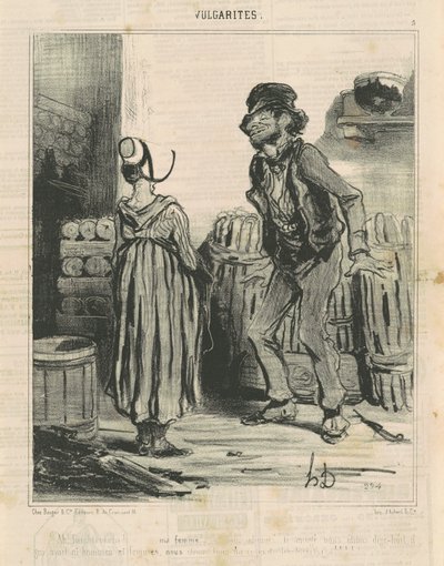 Ah! Fouchtrra! ... Mia moglie ... da Honoré Daumier