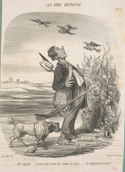 Ah! ... Credo che siano uccelli rapaci ... da Honoré Daumier