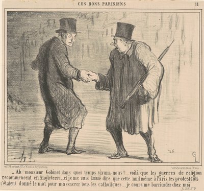 Ah! Signor Gobinet, in che tempo ... da Honoré Daumier