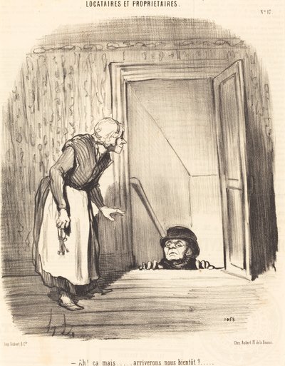 Ah! ça mais... arriverons-nous bientôt? da Honoré Daumier