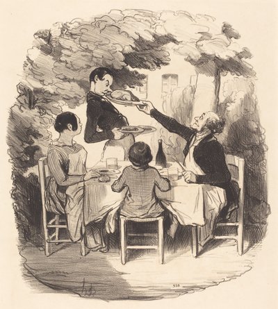 Ah! è fresco... ma tieni ragazzo... da Honoré Daumier